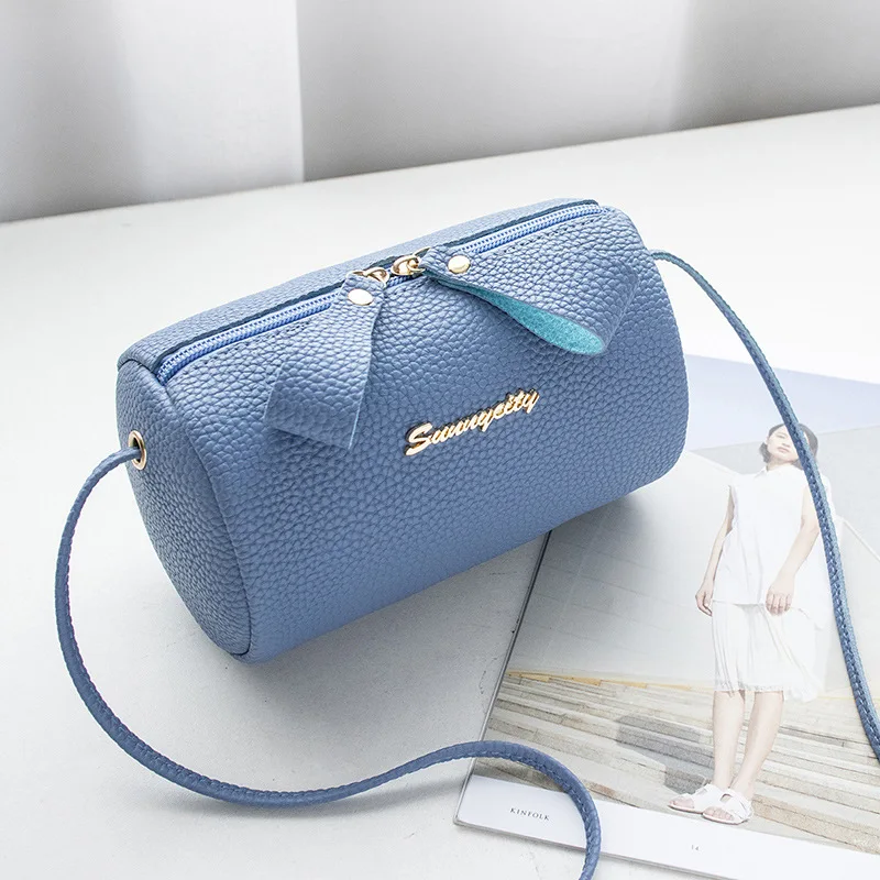 

Women's Bag Phone Bag Embossed Leather Pillow Shoulder Bag 2020 Spring and Summer Korean New Change Packet