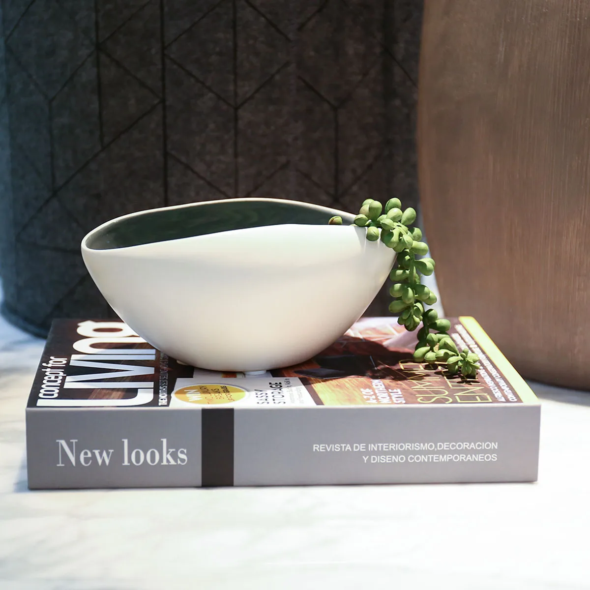 

Ceramic Pot Modern Planter Pot Decor for Home Office Weddings Parties Tabletop Centerpiece Flower Pot