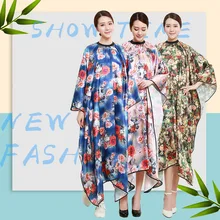 Салон профессиональной укладки волос накидка, стрижка волос цветок розы бронзовая Водонепроницаемая Парикмахерская Ваи ткань Парикмахерская платье