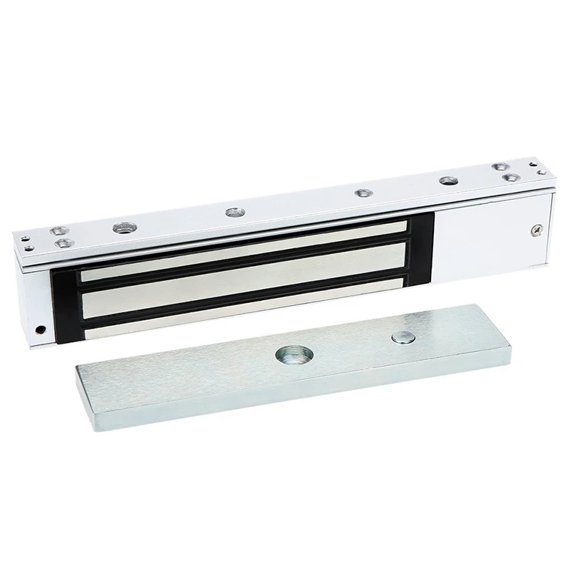 

12V electromagnetic magnetic door lock 280 KG (600 LB) Access control holding force with LED light