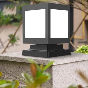 

Outdoor Garden Solar 12LED Bulb Post Deck Cap Square Fence Light Landscape Lamp Lighting Accessories