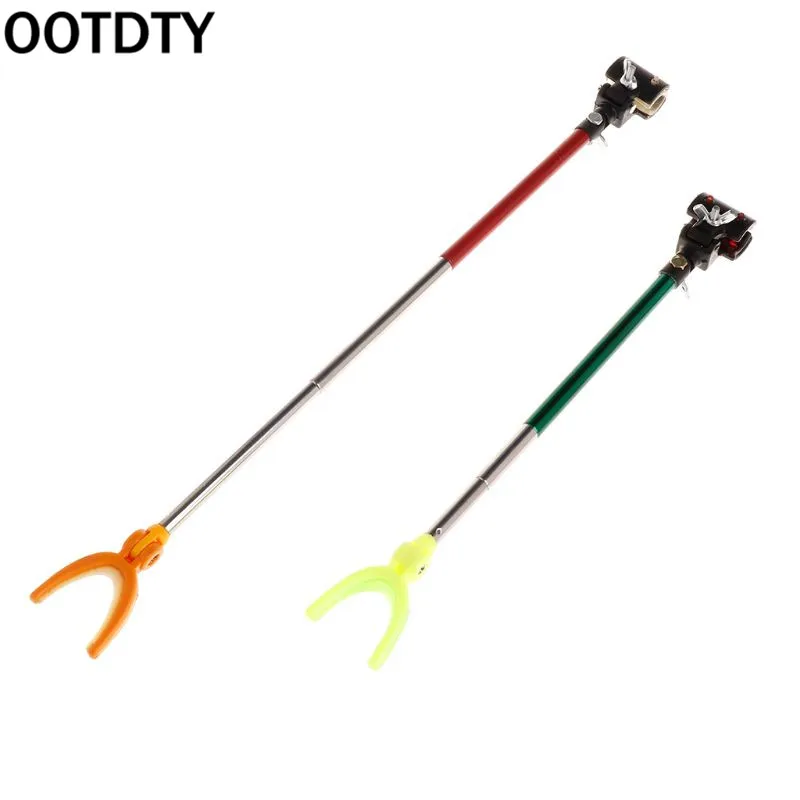 

Fishing Rod Holder Night Luminous Back Hanging Support Full Metal Pole Rack Anti Fall Retractable Stretch Tackle Professional