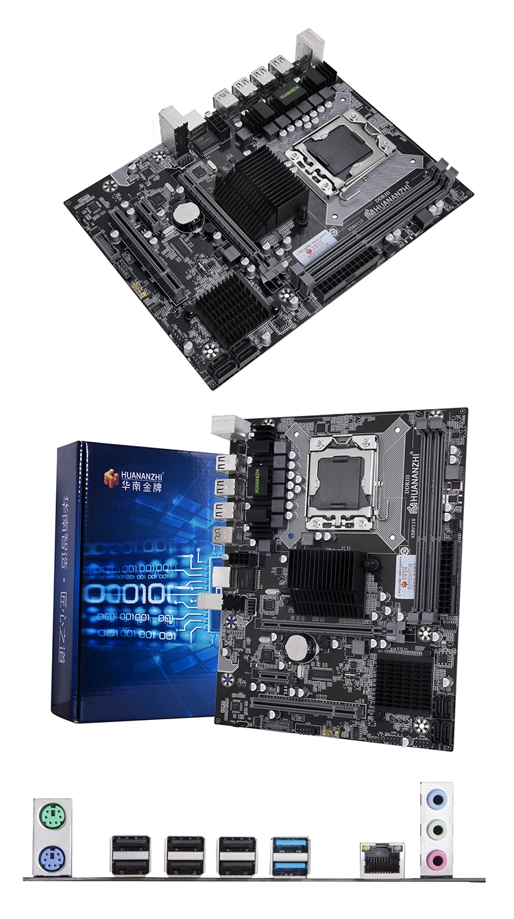 Материнская плата HUANANZHI X58 LGA 1366 поддерживает серверную память REG ECC и процессор xeon поддерживает процессор LGA 1366