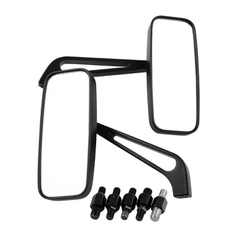 

Pair 8/10MM Motorcycle Bar End Rear View Side Mirrors Universal Black Rearview