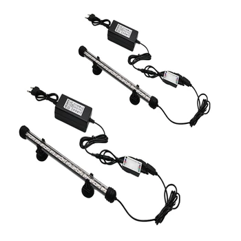 

Waterproof LED Aquarium Lights Fish Tank Light Bar Blue/White Submersible Underwater Clip Lamp Aquatic Decor US Plug