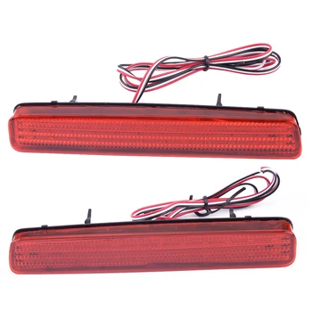 

Pair Red Lens LED Bumper Reflector Marker Lights fit for Toyota Prius V 2012-2015 2016 2017