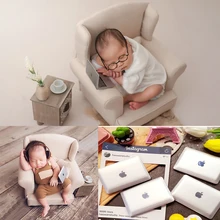 Mini ordinateur portable pour bébé, accessoires de photographie de nouveau-né, ordinateur, accessoires de prise de vue en Studio, accessoires créatifs