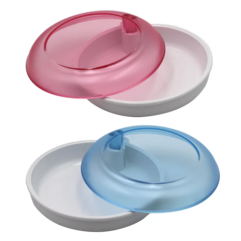 

1pc Denture Bath Box Cleaning Teeth Case Dental False Teeth Storage Box Rotatable Multi Color Storage Denture Box Oral Care Tool
