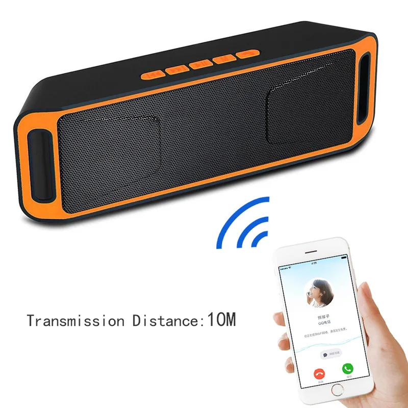 

1Pcs Portable Speaker Wireless Outdoor Bluetooth Speaker Mobile Subwoofer Portable Card Mini speakers bluetooth