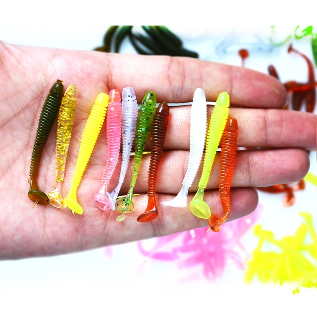 10pc/wholesale 4.5cm/0.6gsoft Rubber Bait Fishing Rocker Soft Carp Fishing  Artificial Fishing Soft Bait T Tail Salt Fishing Gear - Fishing Lures -  AliExpress