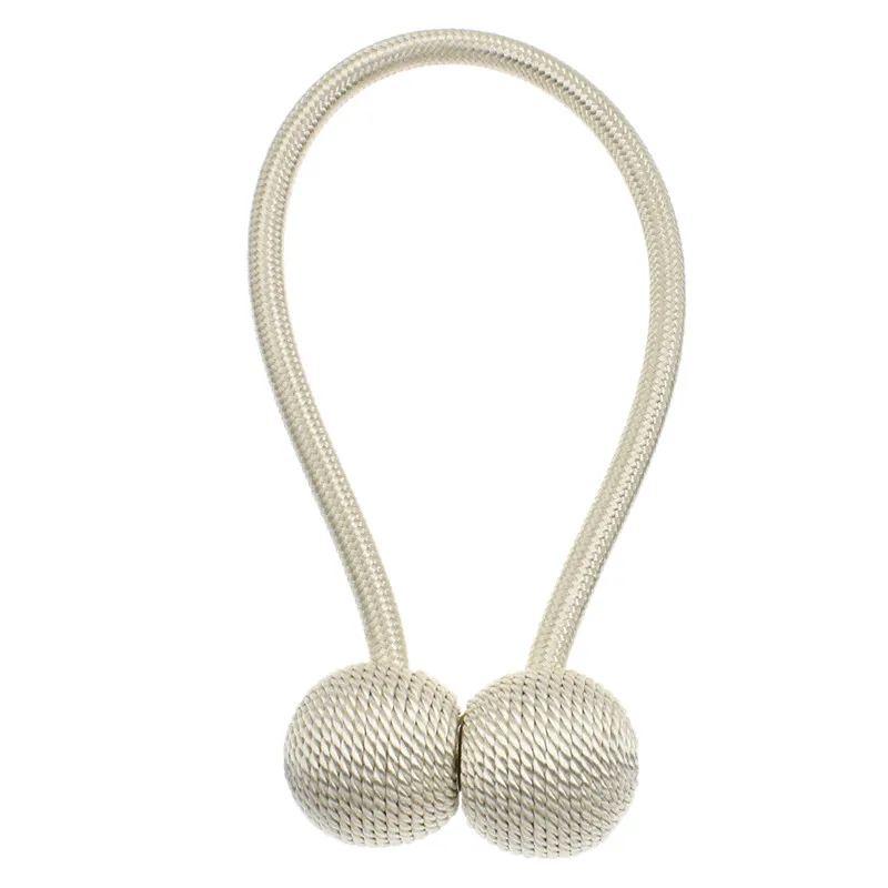Lychee Life Round Head White Curtain Buckle Free Twist Curtain Buckle Modern Home Windows Accessories Supplies