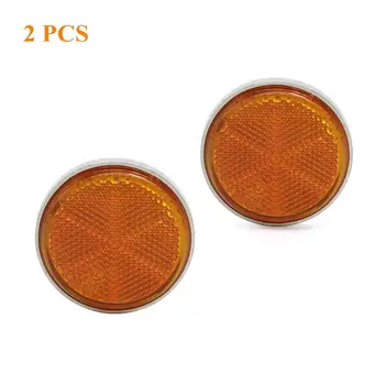 

2 Piece Motorcycle Front Fork Cover Reflector Amber pads 61mm For Honda Z50A SL125 CT70 Replace 33741-315-000