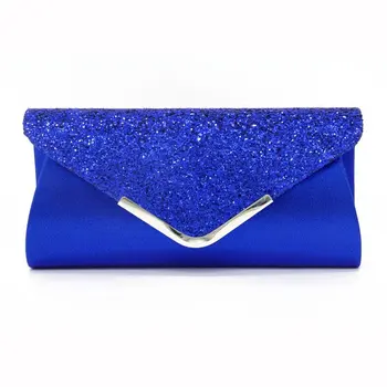 

ladies Clutch Bags blue Wallet Party Bag banquet Envelope bags Elegant Evening party cross body bag black