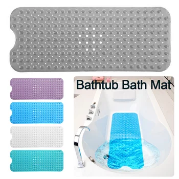 

100 X 40cm Large Bathtub Anti-slip Mat PVC Toilet Anti-slip Mat Bathroom Supplies Bathroom Rug Pure Color Bathroom Mats