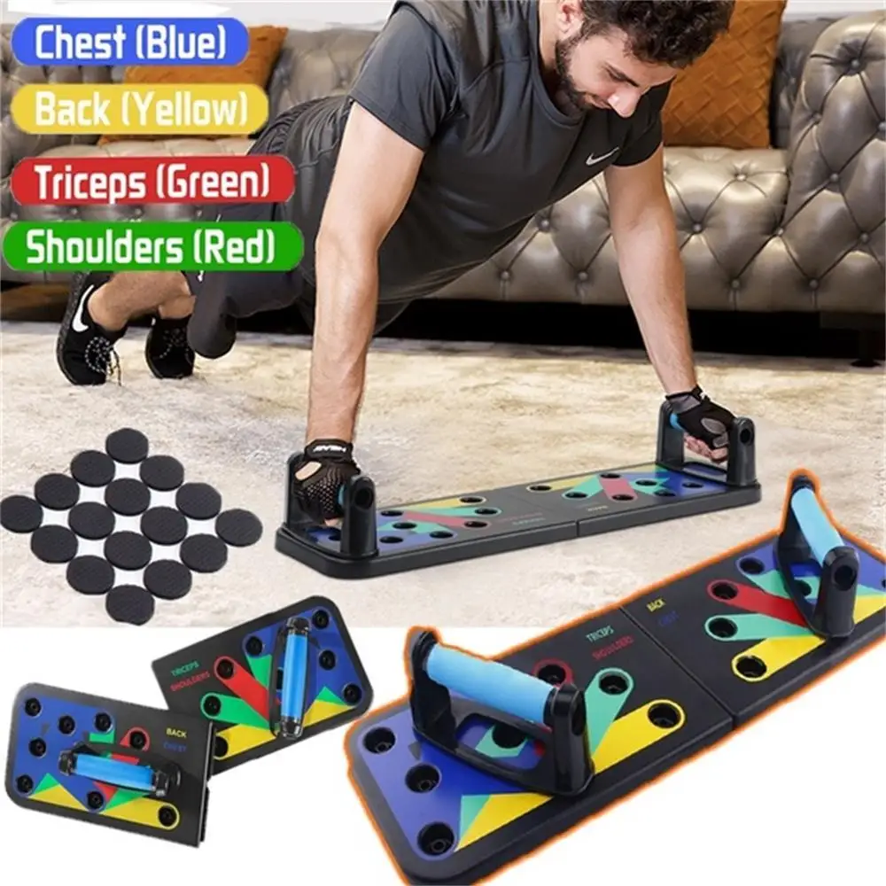 

Bars Building Fitness Body Training 9 in 1 System Body Building Fitness ABS Engineering Plastic Pair Push Up Board Stands