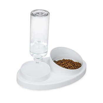 

Pet Bowl Feeder Bowl Dog Bowl Cat Food Water Bowl Fountain Double Bowl Drinking Raised Stand Dish Bowls With Pet Supplies