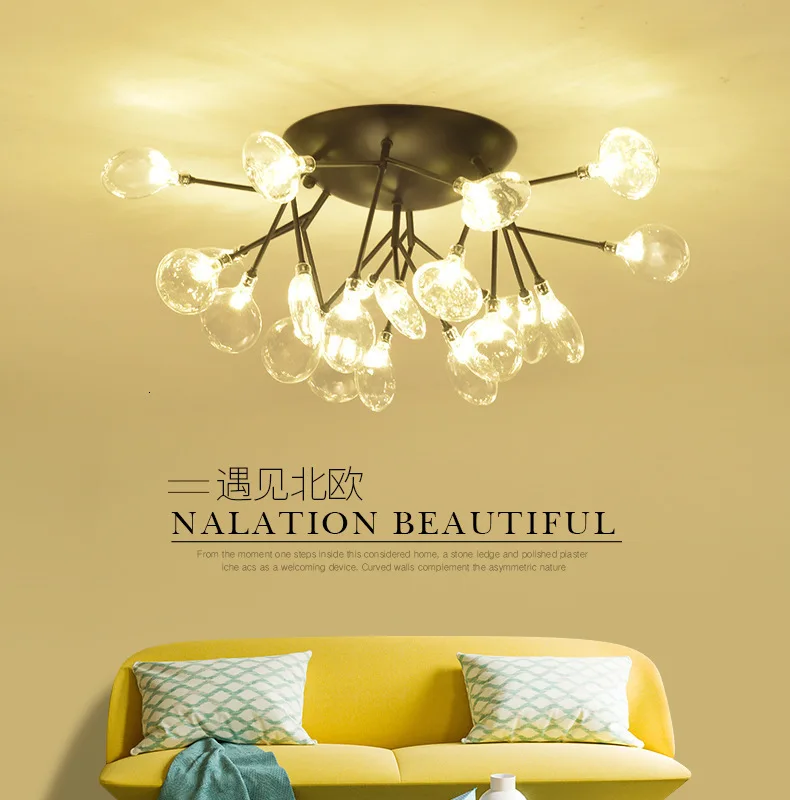 

Acylic Ceiling Lights Square Rings For Living Room Bedroom Home AC85-265V Modern Led Ceiling Lamp Fixtures lustre plafonnier
