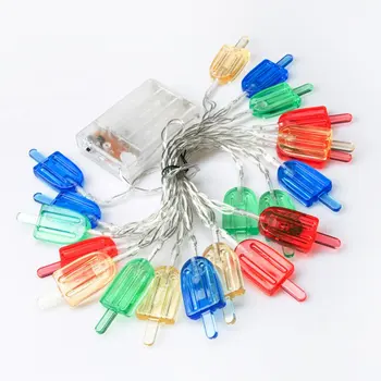 

Fairy Colorful Ice Cream Battery Operated String Lights Luminaria LED Decor For Christmas Garland On The Window horse lantern