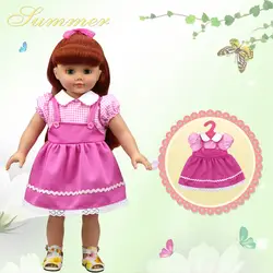 Трансграничной для 18-дюймовый Америка Детский жакет из денима для девочки; кукольная одежда Schaaf кукольная одежда платье на бретелях