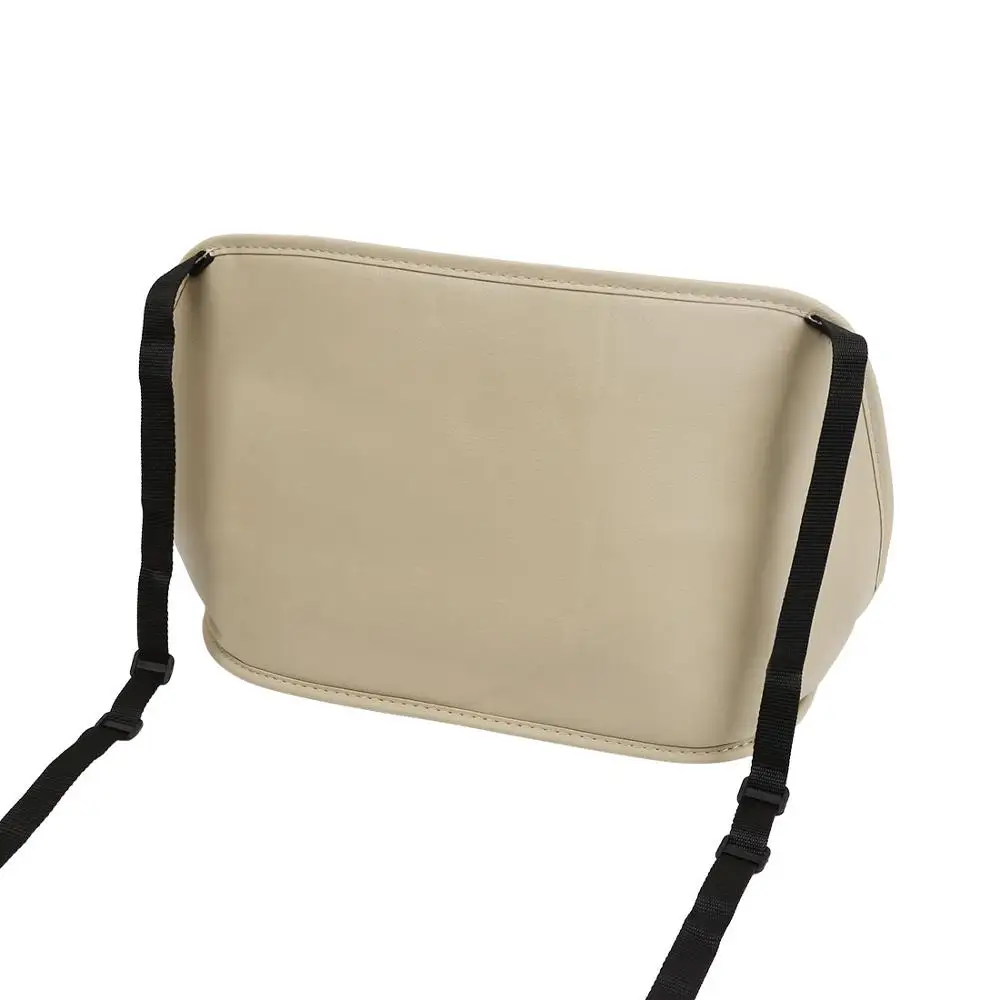 1 шт. кожаная сумка для хранения заднего сиденья автомобиля сиденье между органайзером держатель для багажа карман 6 цветов автомобильные аксессуары - Название цвета: Beige