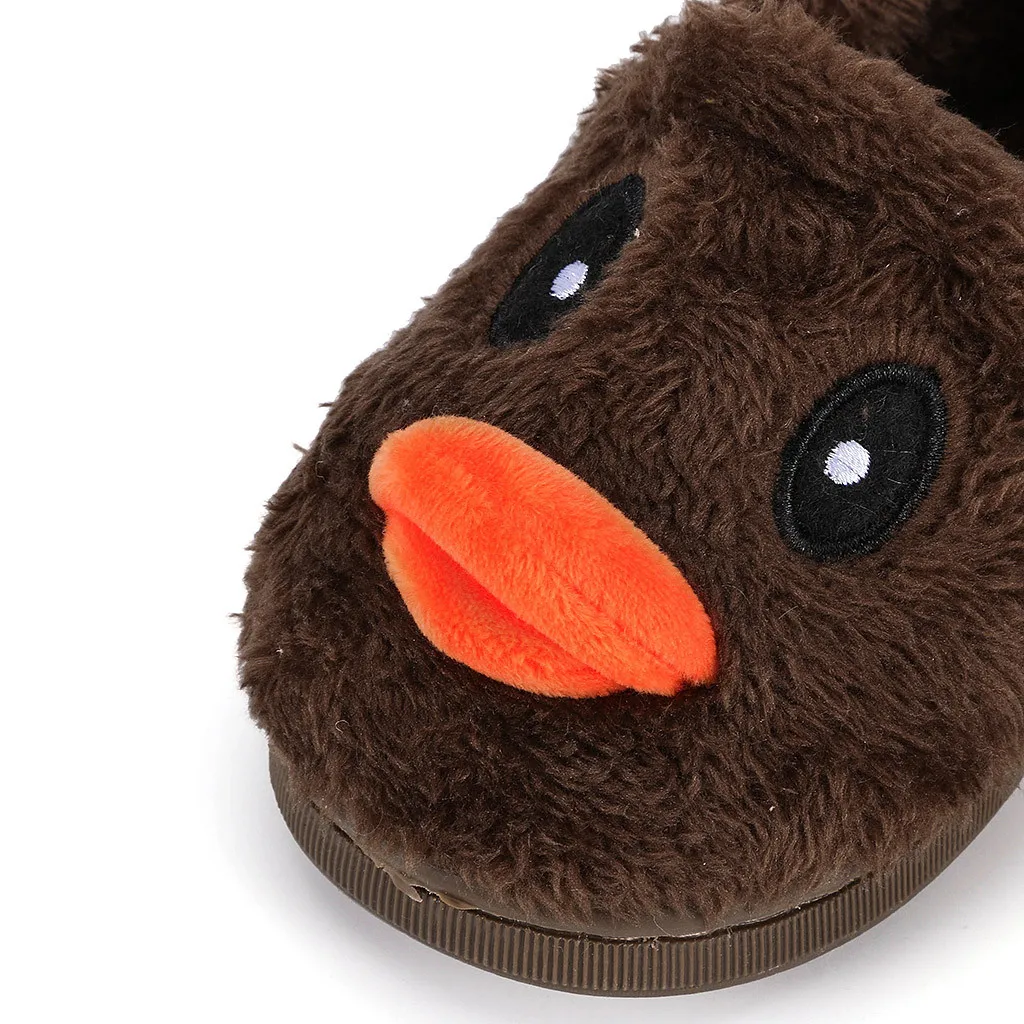 Winter Warm Shoes Children Baby Slippers Fluffy Little Boys Girls Shoes Cute Animal Kids Slippers Zapatillas Chausson Enfant