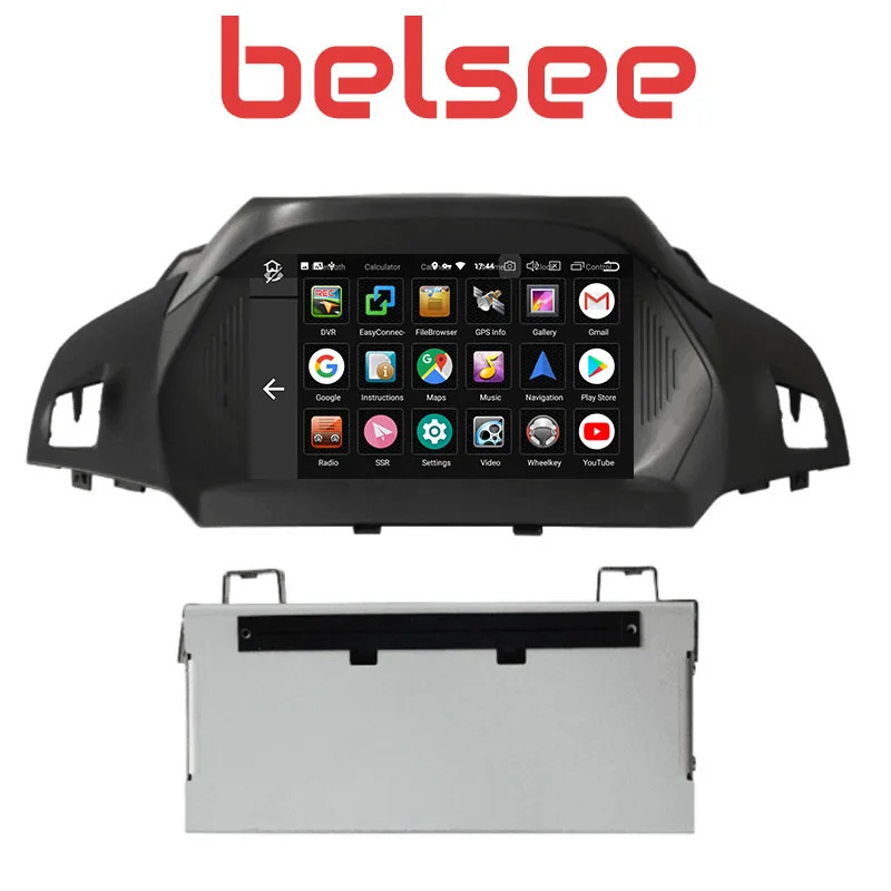 Belsee 8 ядерный ОЗУ 4+ 64 ГБ Android 9,0 Автомагнитола мультимедийный dvd-плеер gps Nav для Ford Kuga Escape C-Max 2013