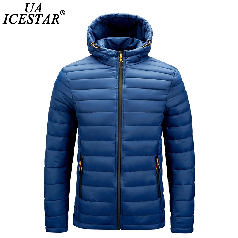 warm winter coats UAICESTAR Winter Windproof Warm Parkas Men's Jacket Coat Solid Color Hooded Jackets Men Brand 2021New Fashion Casual Men Parka arctic parka