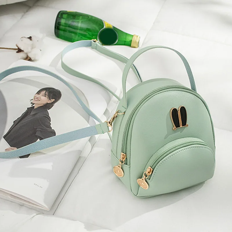 

Women Mini Backpack Crossbody Bag PU Leather Cell Phone Purse Wallet Pouch Shoulder Bag Popular