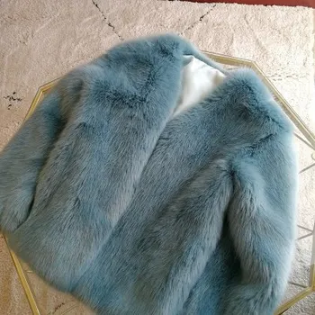 

2019 New Style High-end Fashion Women Faux Fur Coat S80