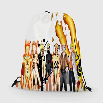 

Custom Naruto Drawstring Bag Daypack Kids Satchel Casual Backpack Teenager Storage Bag Women Men 31x40cm*181031-03-9039