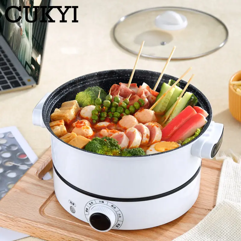 Многофункциональная электрическая кастрюля CUKYI антипригарная медицинская с