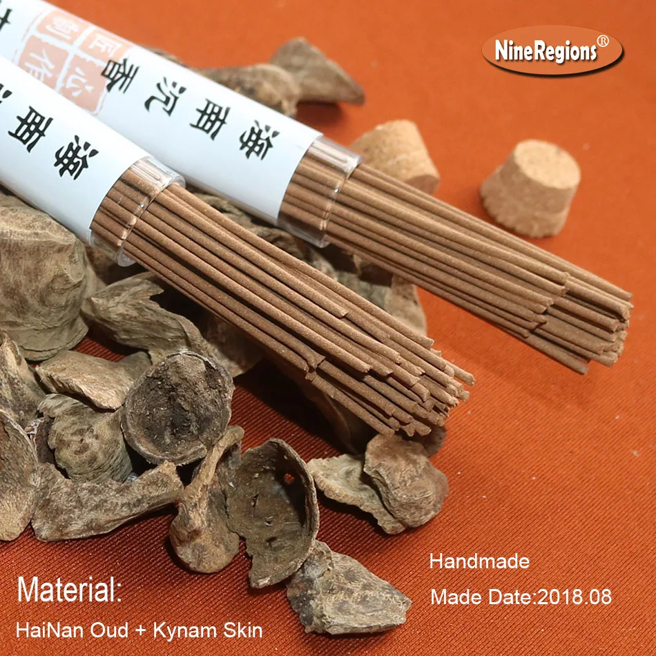 Палка для благовоний ручной работы Hainan oud + Kynam 10 г 43 шт. держатель стеклянных