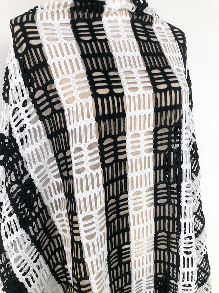 Neuer Stil Afrika Spitzenstoff 2025 Hochwertige Spitze Wasserlösliche Bestickte Modische Weiche Spitzenstoffe 5 Yards – Detail 10