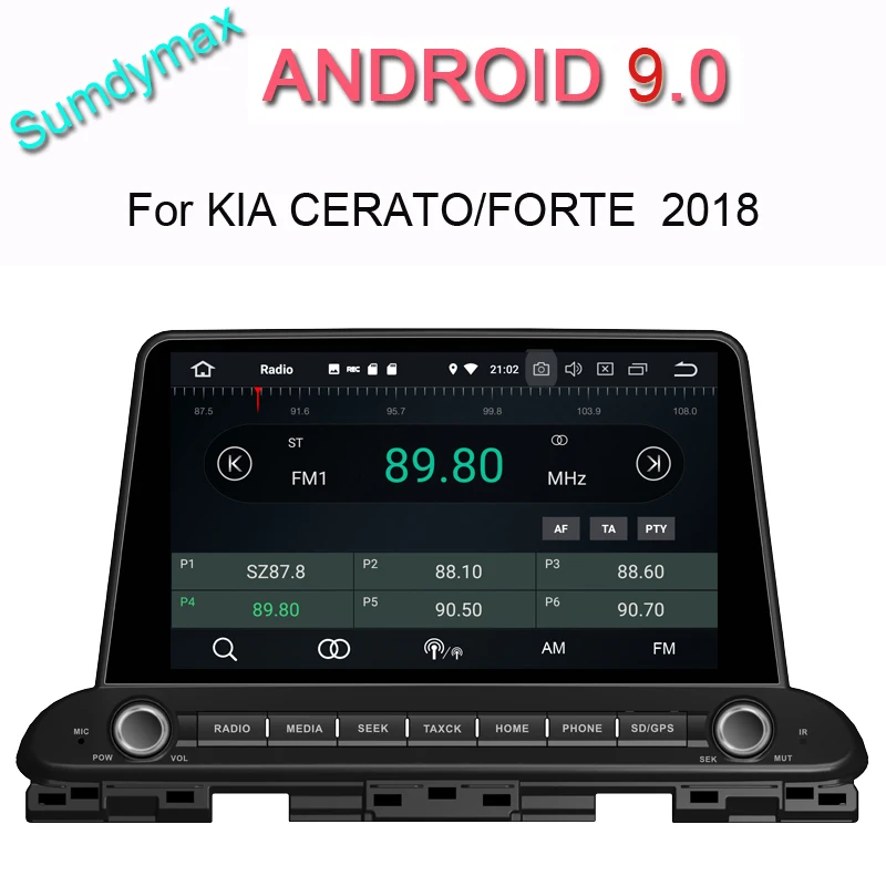 

Android 9.0 car dvd player for kia Cerato Forte 2018 2019 car audio gps navigation wifi octa core 4g ram 64g rom bluetooth 4.2