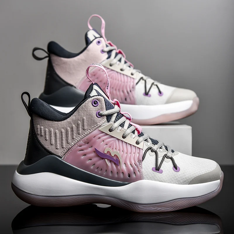 

Original High-quality Men's Basketball Shoes Professional Cushion Women Basketball Shoes Non slip Shock Absorption Sneakers Men