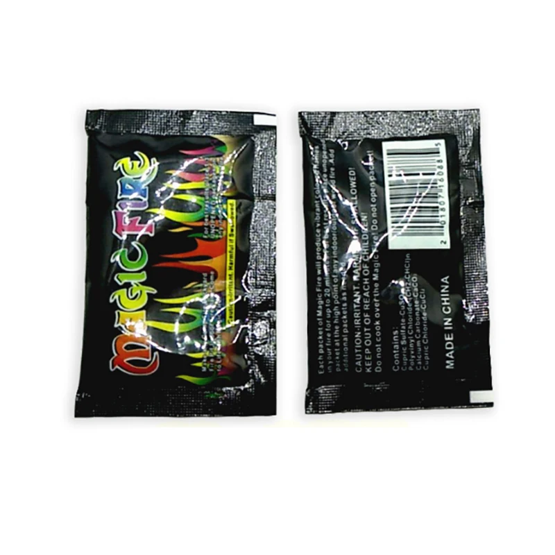 

30G Magic Fire Colorful Flames Powder Bonfire Sachets Pyrotechnics Magic Trick Outdoor Camping Hiking Survival Tools