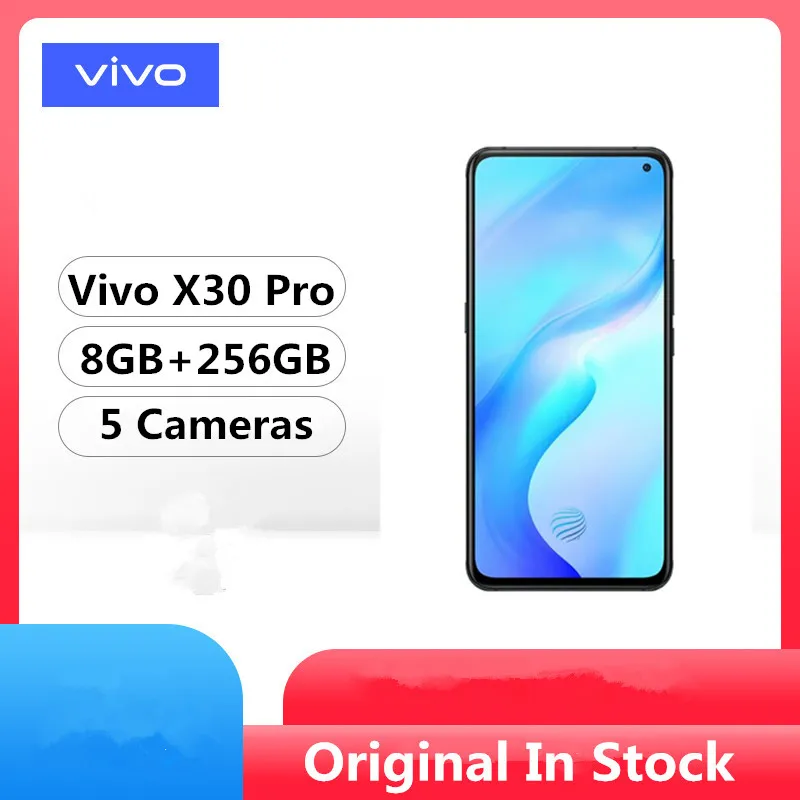 DHL Быстрая Vivo X30 Pro 5G мобильный телефон Exynos 980 Android 9,0 6,4" Super Amoled 8 Гб ram 256 ГБ rom 64.0MP 60x Zoom Face ID