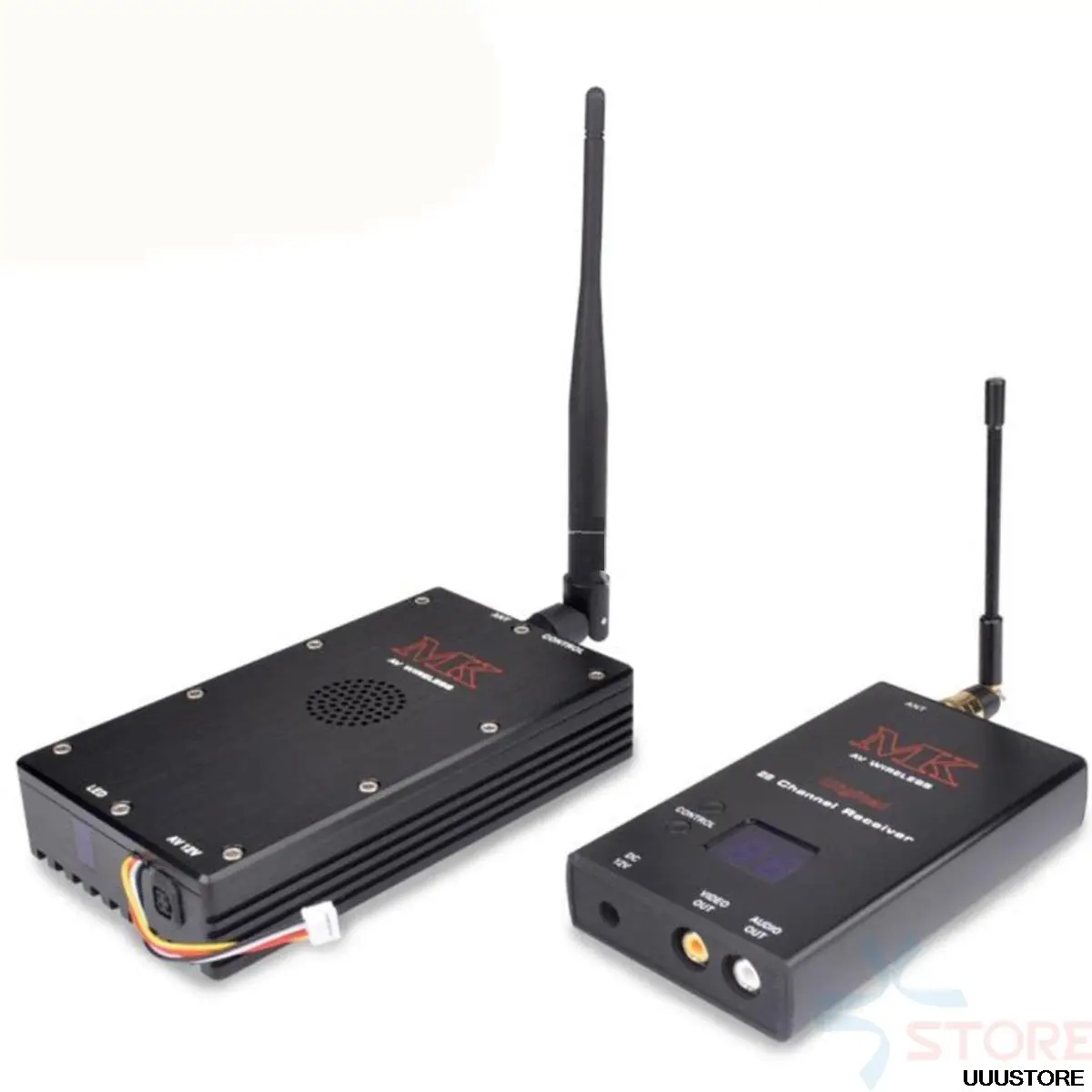MK brand 10W 15ch 0.9G-1.2G cctv transceiver high-power wireless video transmitter and receiver monitoring transmission equipmen