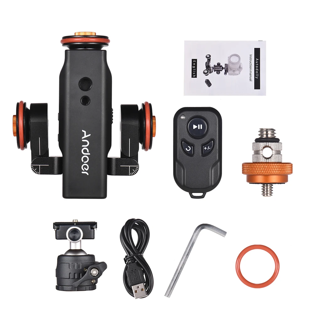 Andoer L4 PRO механизированная камера видео Долли электрический трек слайдер беспроводной пульт дистанционного управления 3 скорости регулируемый
