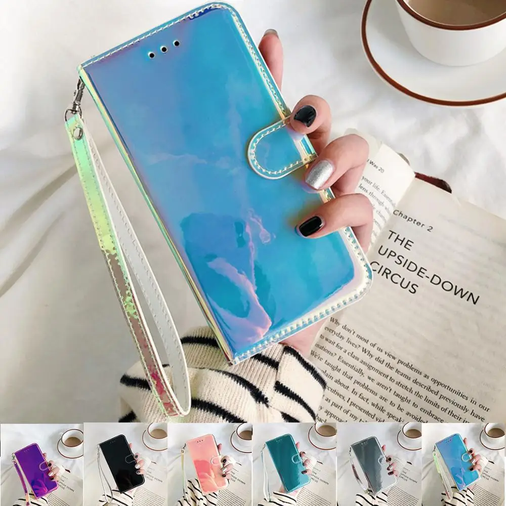 3D Mirror Bright Flip Leather Case na For coque Xiaomi Poco X3 NFC case X 3 Cover Wallet Phone Cases Etui | Мобильные телефоны и