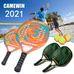 In stock / 3 colors The lowest price professional beach tennis racket in the whole net. Racket carbon fiber EVA elastic material