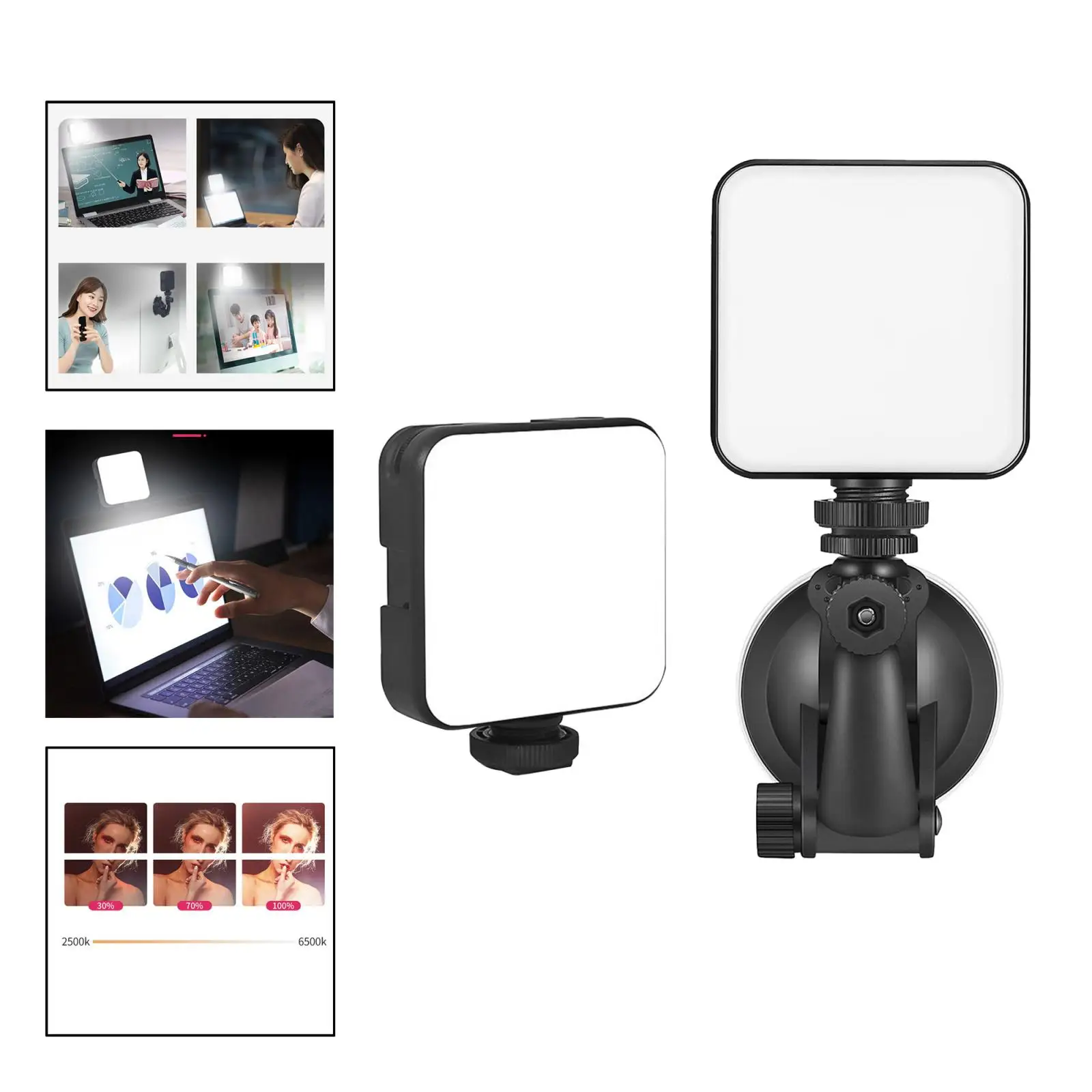 Computer Video Conference Lighting Kit Zoom LED Camera Light for Photography