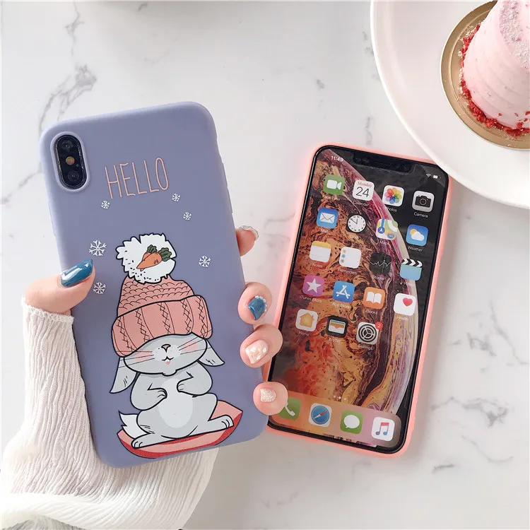 Niceking Candy TPU Чехол на айфон 6 S 7 8 Plus силиконовый милый мягкий милый мягкий рисунком чехол для IPhone X XS XR XS MAX 6S 7plus