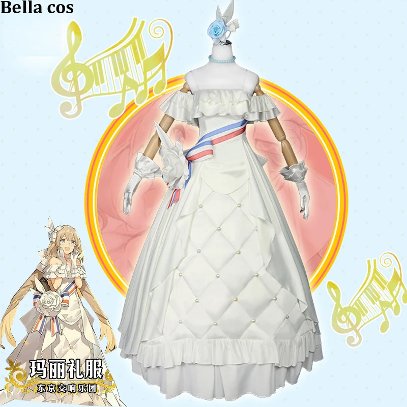 Fate Grand Order Мария-Антуанетта Косплей Костюм Токийский симфонический концерт белое