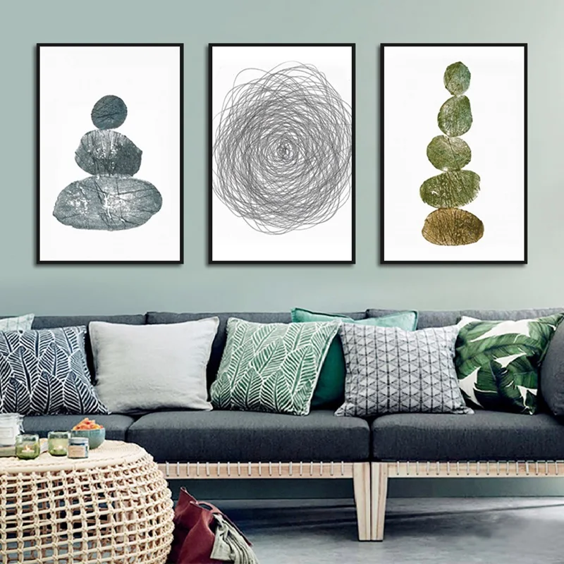 Простая и креативная декоративная картина в скандинавском стиле абстрактный