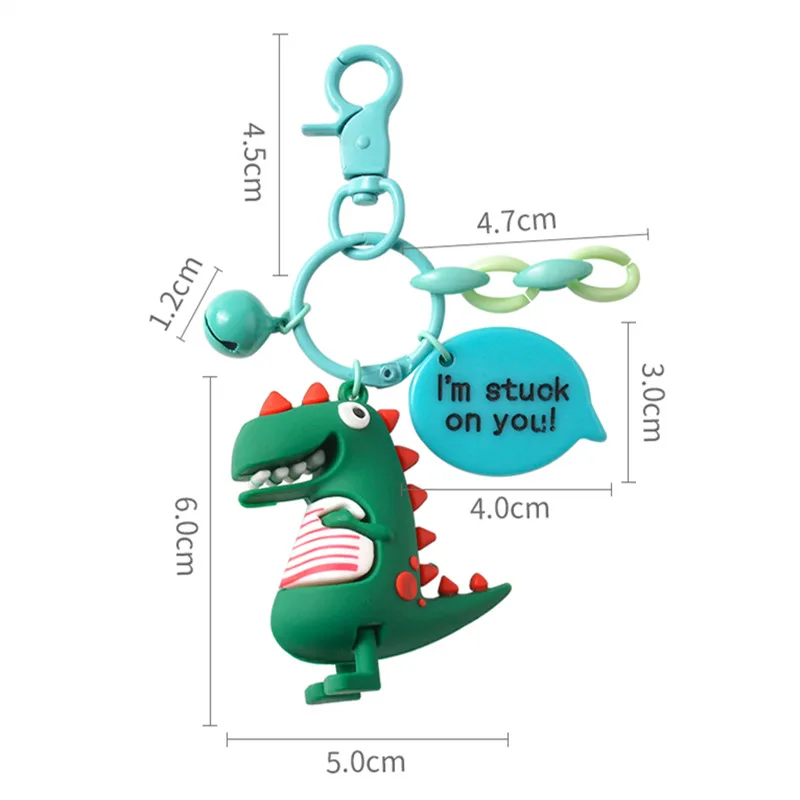 Новый мультфильм милый брелок динозавр для мужчин и женщин Шарм Подвесные