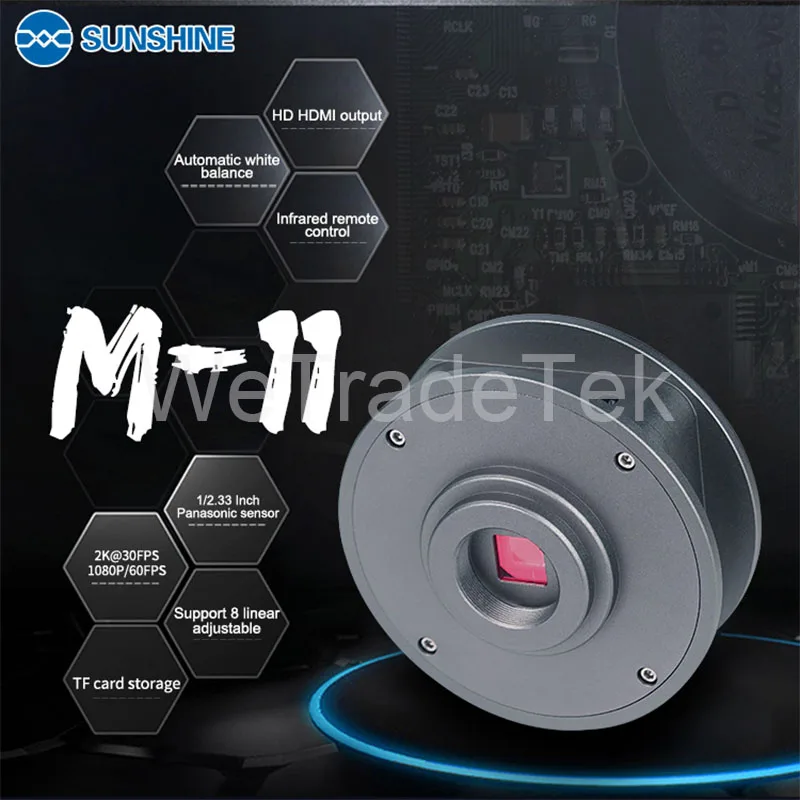 Sunshine 48 миллионов пикселей HDMI тринокулярный микроскоп камера фотография для