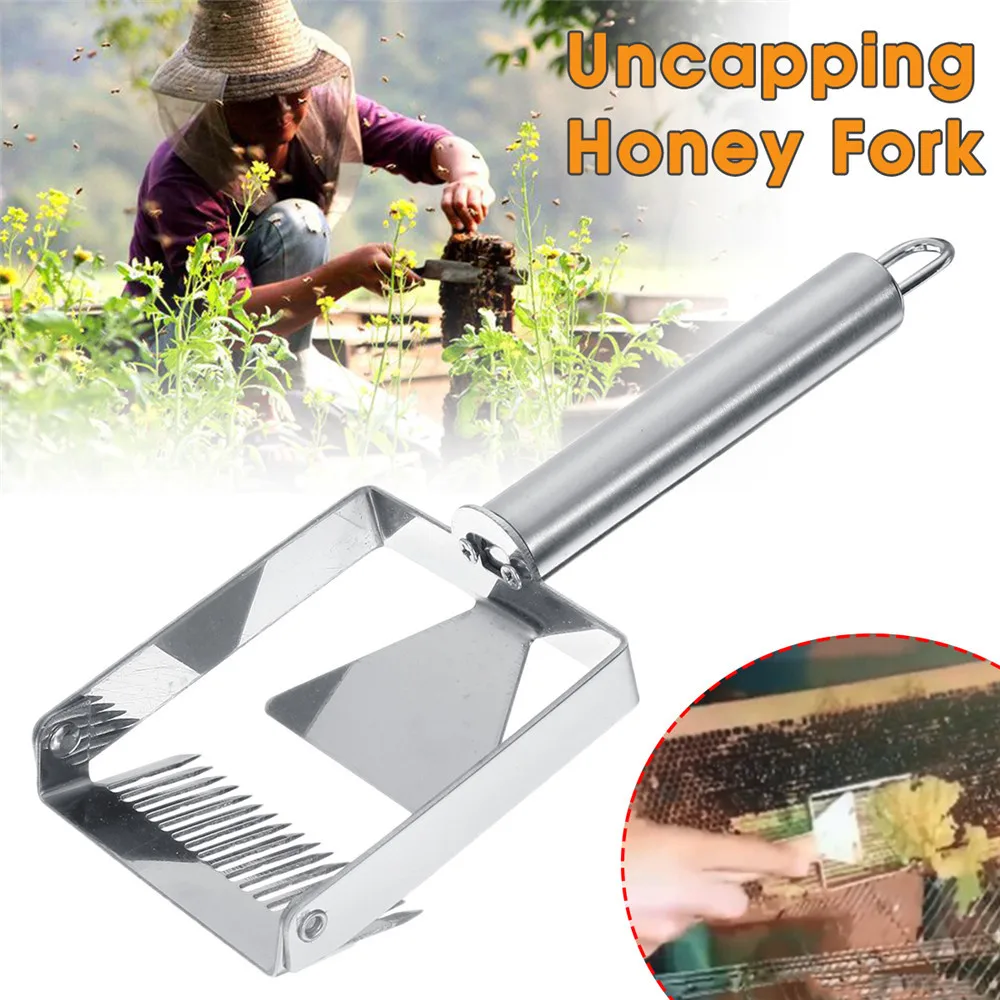Вилка для меда скребок пчеловодства из нержавеющей стали оборудование медовый Гребень скребок разворачивающая вилка фермы пчеловоды Ручка инструмент