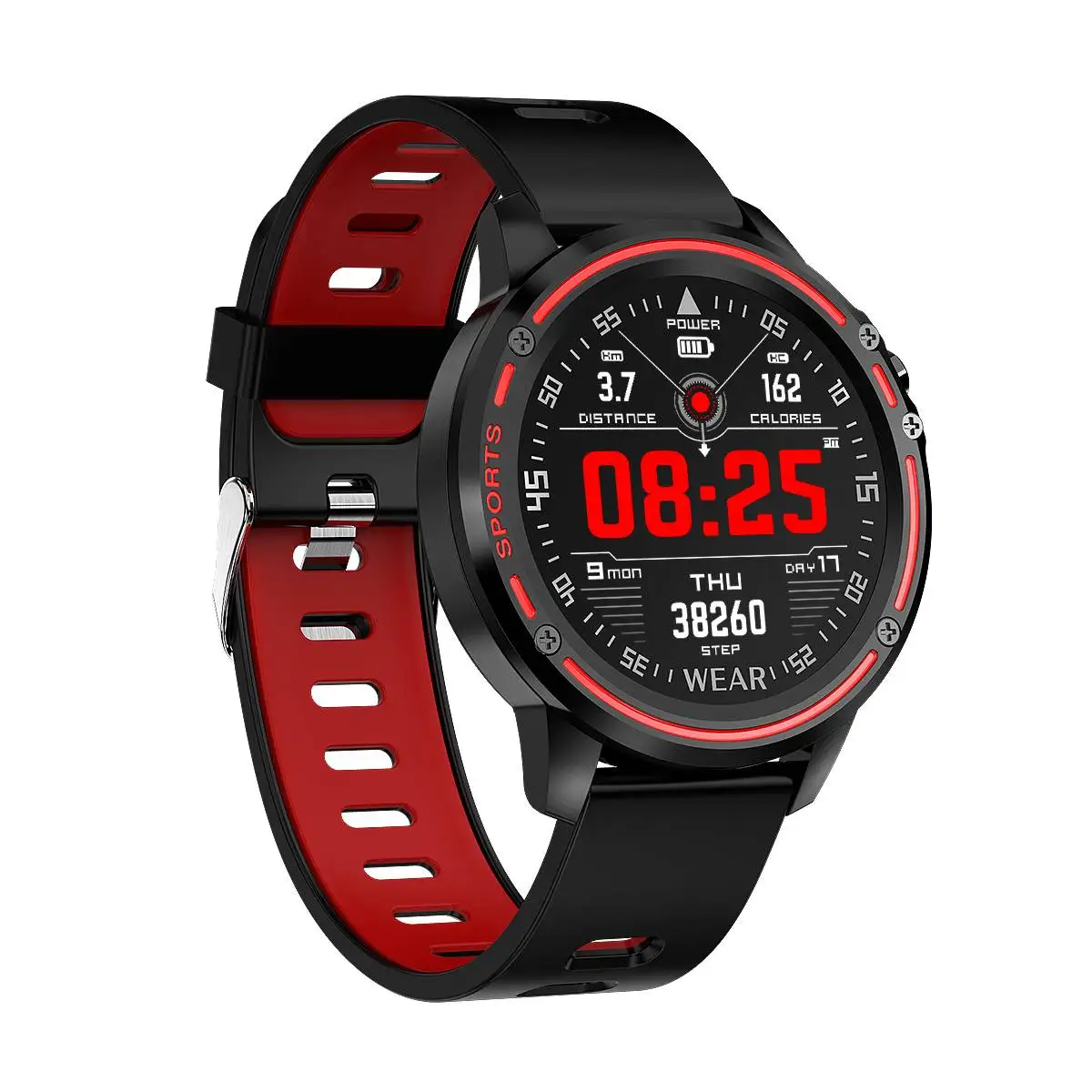 

Microwear L8 Full Touch Screen ECG+PPG O2 Monitor IP68 Sports Mode bluetooth Music Control Weather Smart Watch Fitness Men Women