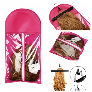 

1pc Portable Hair Extensions Package Suit Case Wig Storage Bag Clothing Holder for Hair Weft Extensions Clothing Items Storage